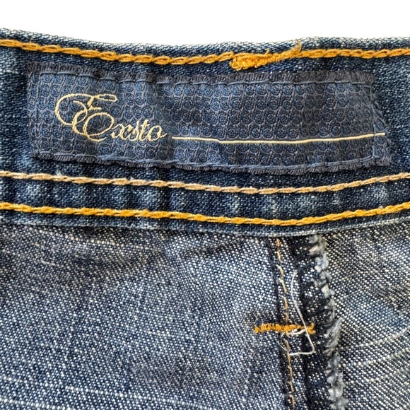 Vintage Y2K Exsto 40x16.5 Blue Denim Relaxed Fit Men's Jean Shorts *Flaws - Picture 12 of 14